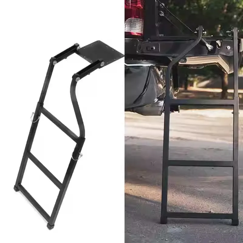 Car Modified Self-drilling Hexagonal Screw Collapsible Universal Telescopic Ladder Pickup Rear