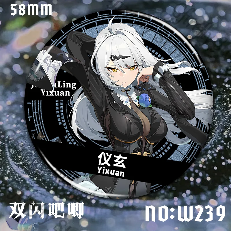 Broche Zenless Zone Zero Belle Cosplay Fibula Ju Fufu Pin decoración colección insignia ambido Yixuan Anime decorar regalo