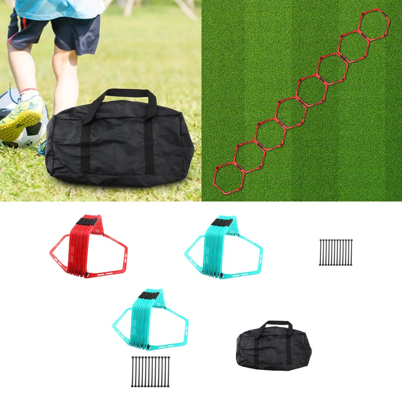 

Soccer Agility Ladder Flexible Foldable Agility Training Ladder Improves Strength Coordination for Athletes Kids Adults Workout