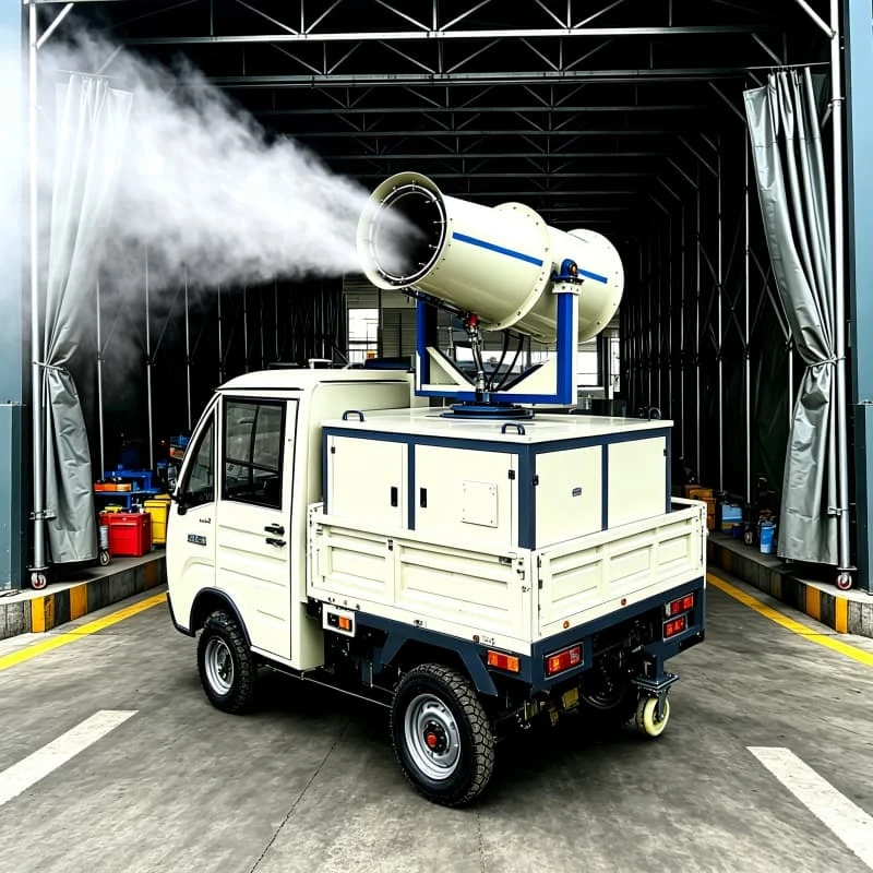 Stainless Steel Fog Cannon Dust Suppression Machine 50m Spray Range For Chemical Plant Fertilizer Factory Corrosive Environment