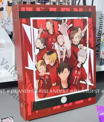 Anime Haikyuu!! Cosplay Loose-leaf Card Book Cartoon Cards Storage Album Four Grid Lesser Calorie Organizer Xmas Gift