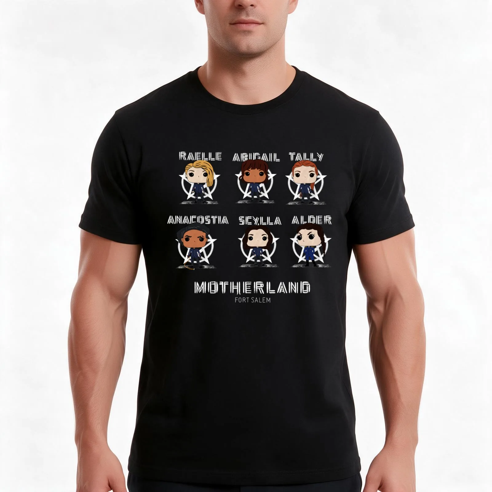 Motherland Fort Salem Powerful T-Shirt Summer Casual Cotton Tee Oversized Streetwear Tops Vintage Graphic Print 100% Cotton