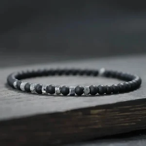Fashion Pria Gelang Mata Harimau Alami Batu Kecil 4mm Manik-manik Gelang Homme Aksesoris Perhiasan Pantai Bohemia 12 gelang swa penjualan terbaik - №