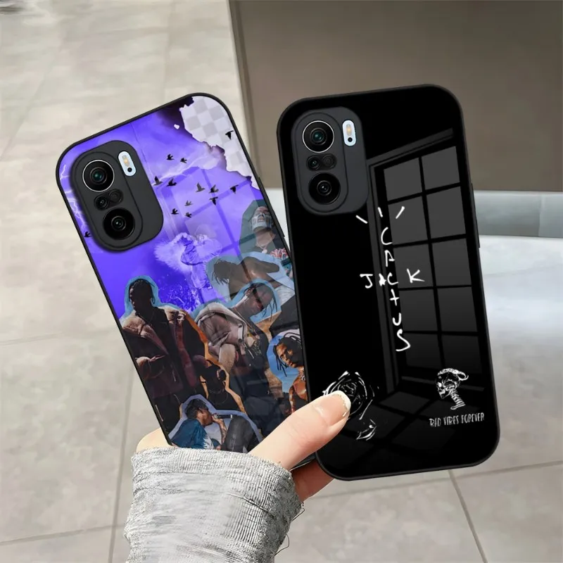 

Jackboys Travis Scott Phone Case Tempered Glass For Xiaomi Redmi Note 13 10 11i 11 9 8 11S T Poco M4 F3 X3 Pro Cover