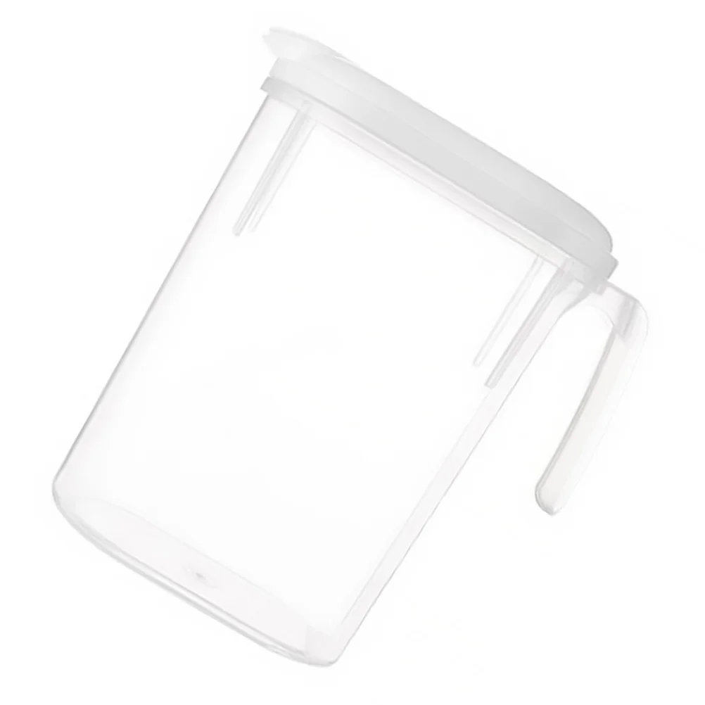 

1800ml Large Capacity Water Pitcher Plastic Jug for Hot Cold Beverages Tea Coffee White PP Safe Heat Resistant Kitchen