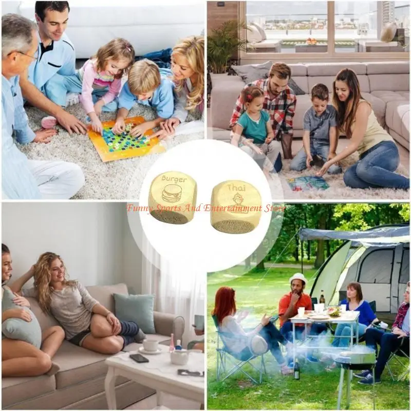 C4DE تاريخ الليل النردات لعبة الغذاء النردات هدية عيد الحب لها النردات الغذائية الإبداعية #2