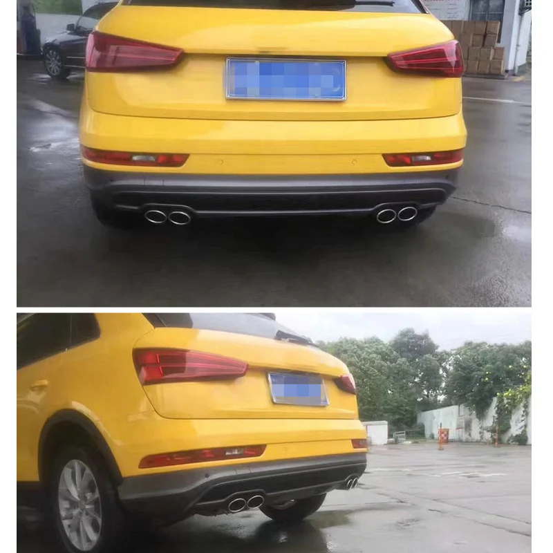 SQ3 الناشر الخلفي لشد الوجه SQ3 نمط شفة ممتصة للصدمات خلفية الناشر الذيل الحلق العادم 2013 2014 2015 2016 2017 2018 مخصص