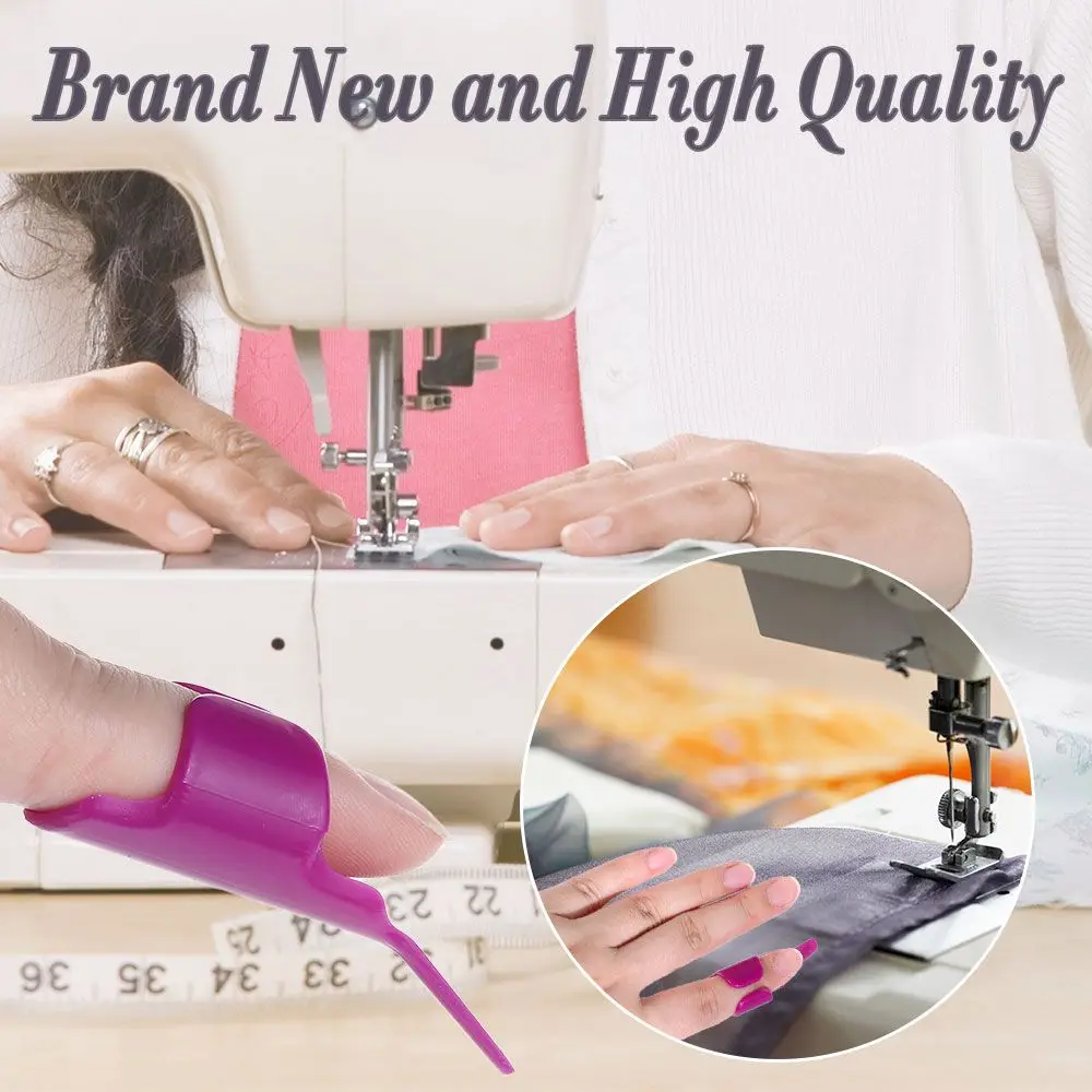 Plastic Open Design Adjustable Sewing Finger Pusher Finger Gloves Cross Stitch Tools Sewing Accessories