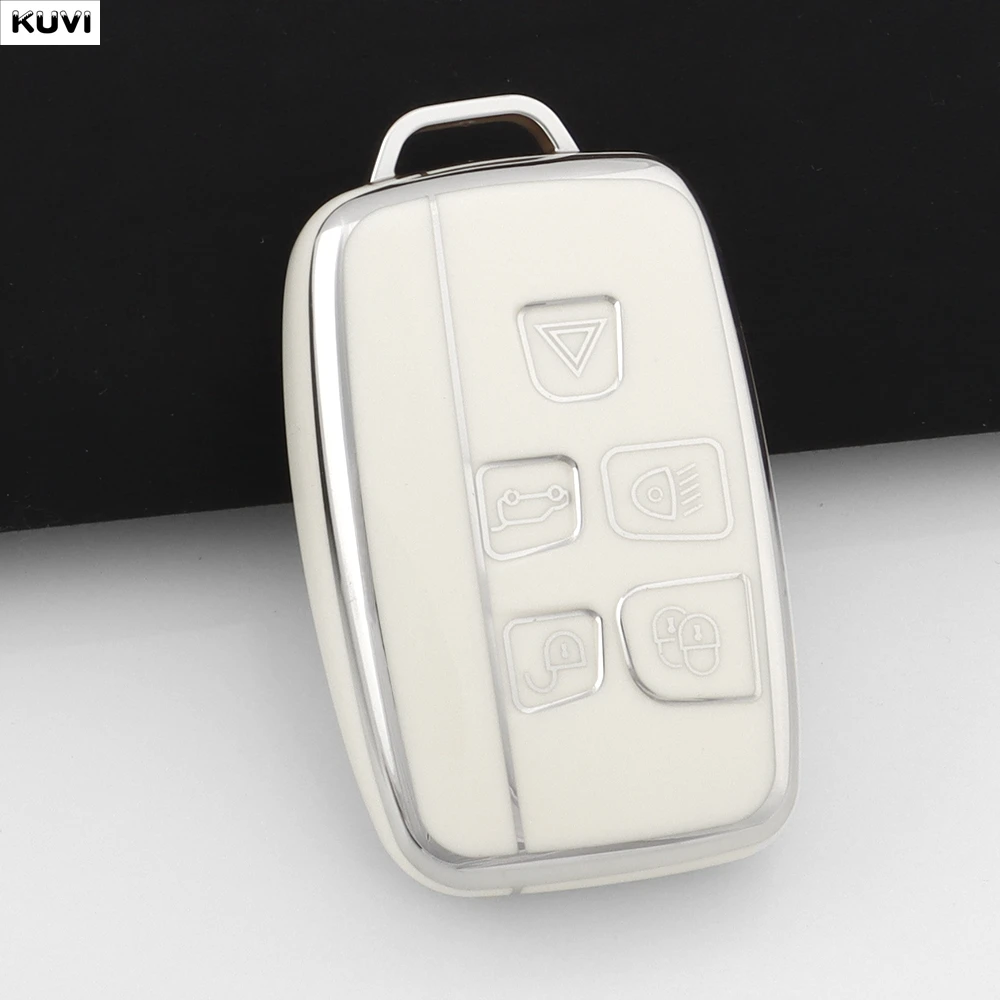 Soft TPU Car Key Case Cover Holder Fob For Land Rover Range Rover Evoque Sport Freelander Discovery Velar For Jaguar XE XF XJ view 5