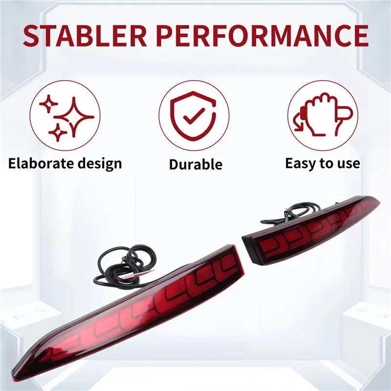 ABHX-LED Rear Bumper Reflector Light For Solaris Accent 2017-2020