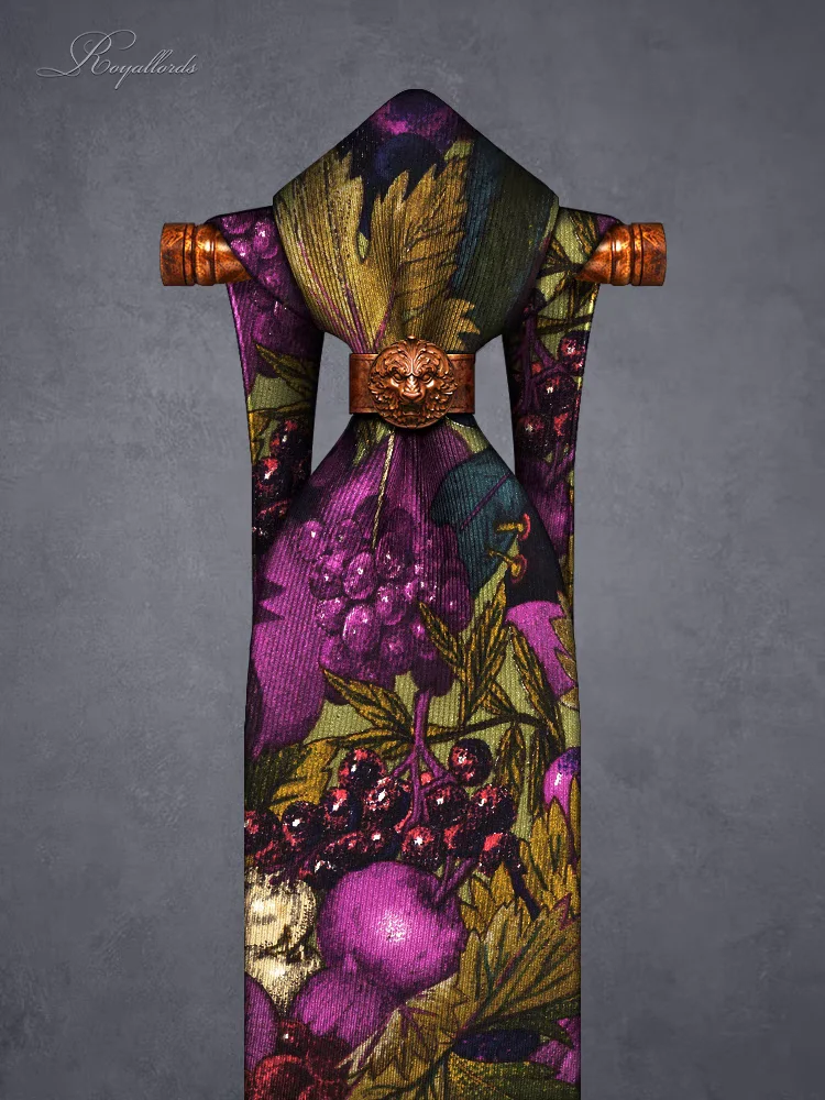 

100% Silk Embroidery High End Tie Formal Wear Business Men's Professional Vintage Style Comfortable Breathable Luxury Luxury Tie