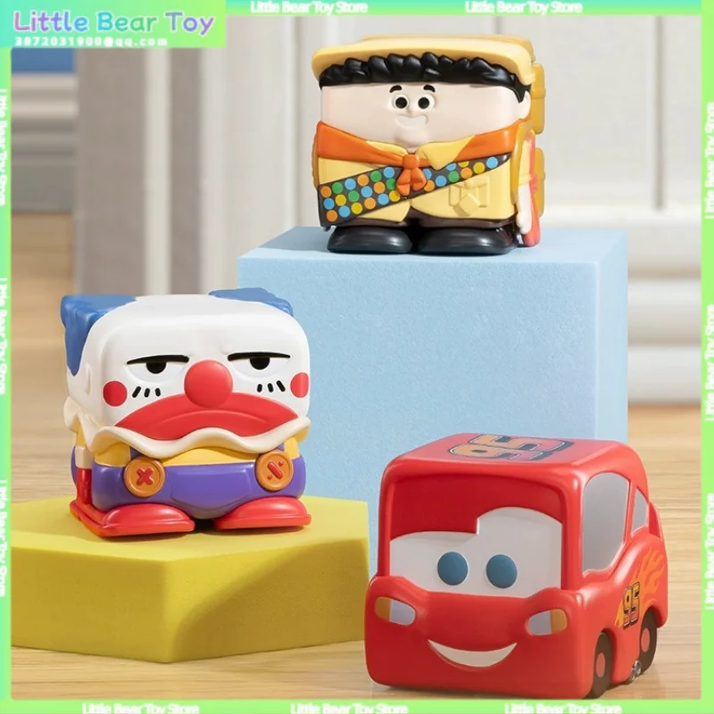 In Stock Genuine Disney Pixar Cube-1 Series Blind Box Basvalli Russell Lightning Mcqueen Ba Xiaoqian Toys Figurine Holiday Gifts