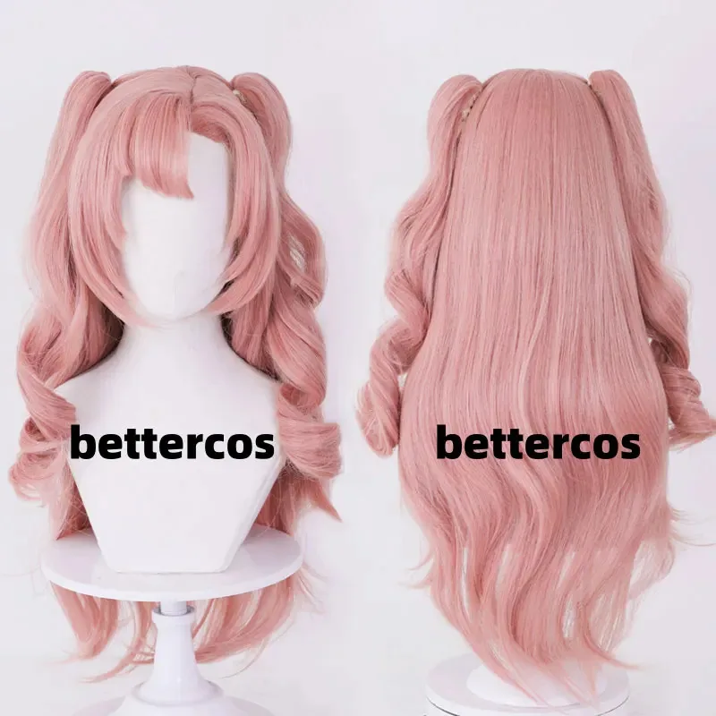 

Николь Демара Косплей Парик Игра Zenless Zone Zero Длинные Розовые Кудри Термостойкие Волосы Парики Для Хэллоуина + Кепка Для Парика