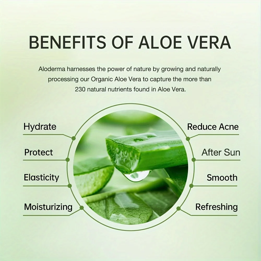 Moisturizing Aloe Vera Gel Refreshing Non Sticky Facial Care Facial Cream Wash Free Deep Nourishing Maintain Skin Aloe Vera Gum