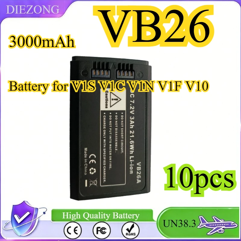 Round Head Photography Light Replacement Battery Flash 7.2V 3000mAh for Godox VB26 VB26A V1S V1C V/S  V1N V1F  V1O V1P Eddie Ion