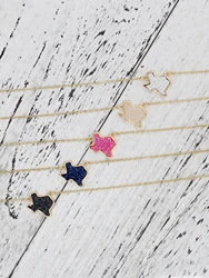 Fashion Western Jewelry Cowgirl Resin Druzy Choker Texas Necklace Rangers Charm for jewelry