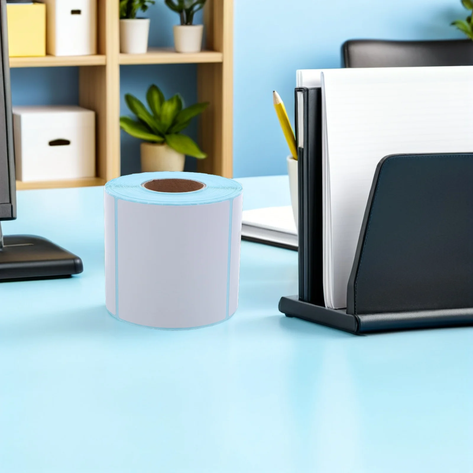 

1 Roll Waterproof Tear Resistant Thermal Shipping Labels Strong Adhesive Self-Adhesive Paper Sticker for Warehouse E-Commerce