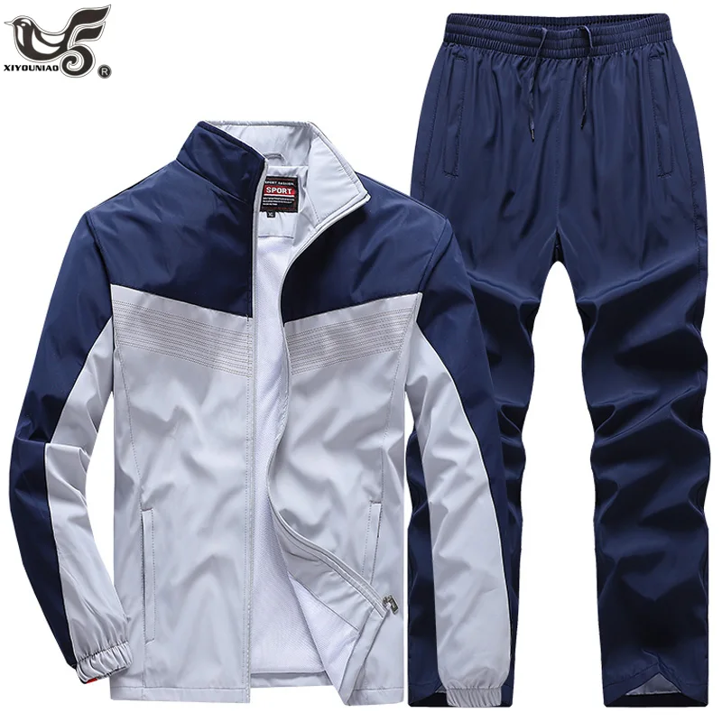 

Men's Tracksuit Athletic Zipper Pockets Casual Sport Joggers Running Sweatsuit Sweatpant 2 Piece Gym Basketball Tracksuit Sets