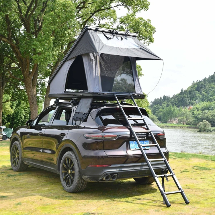 Wholesale LENSO Aluminum Roof Top Tent for SUV/Car 3-4 Person Waterproof Four-Season Portable Roof Box Quick Automatic Opening