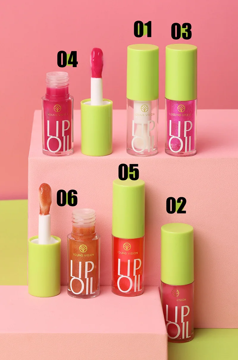 6 Kleuren Heldere Lipgloss Crystal Jelly Hydraterende Lipolie, Geen Plakkerige Sexy Lipgloss Koreaanse Vloeibare Lippenstift Make-Up