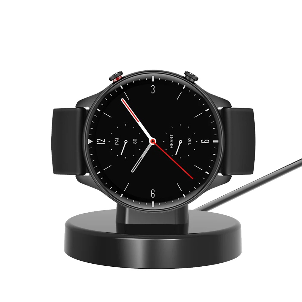 Dock Charger Adapter wireless USB Charging Cable Cord Stand for Amazfit GTR2 GTR 2e GTS2 GTS2 mini Bip U T-rex Smart Watch