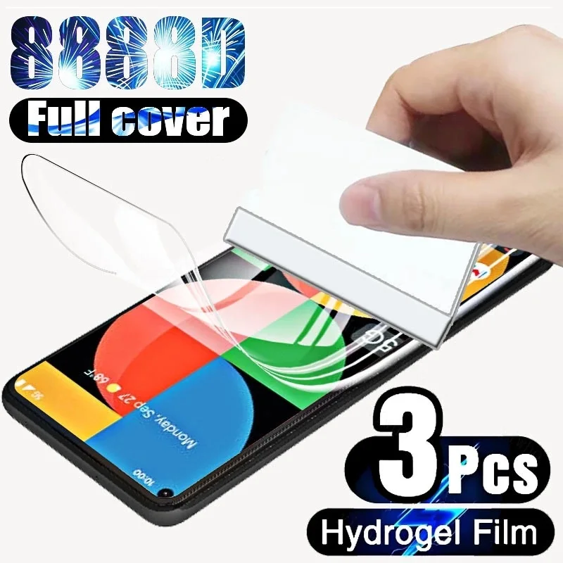 3PCS Hydrogel Film For Google Pixel 7 6 5 4 3 2 1 Screen Protector For Google Pixel 7a 6a 5a 4 XL 3a XL 2 XL HD Protective film