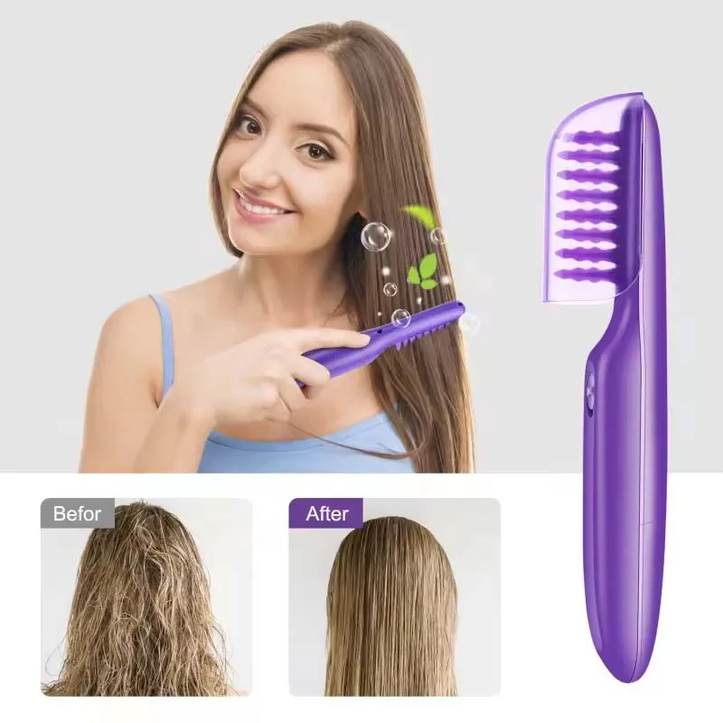 Electric Hair Detangler Brush Auto Detangling Scalp Massager Tangle Teaser For Wet And Dry Hair Easy Knot Remover Styling Tool