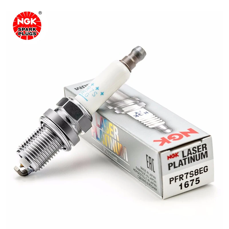 NGK Dual Platinum Spark plug PFR7S8EG 1675 is suitable for Au1di A4LQ3Q5A6L Magotan（4PCS)