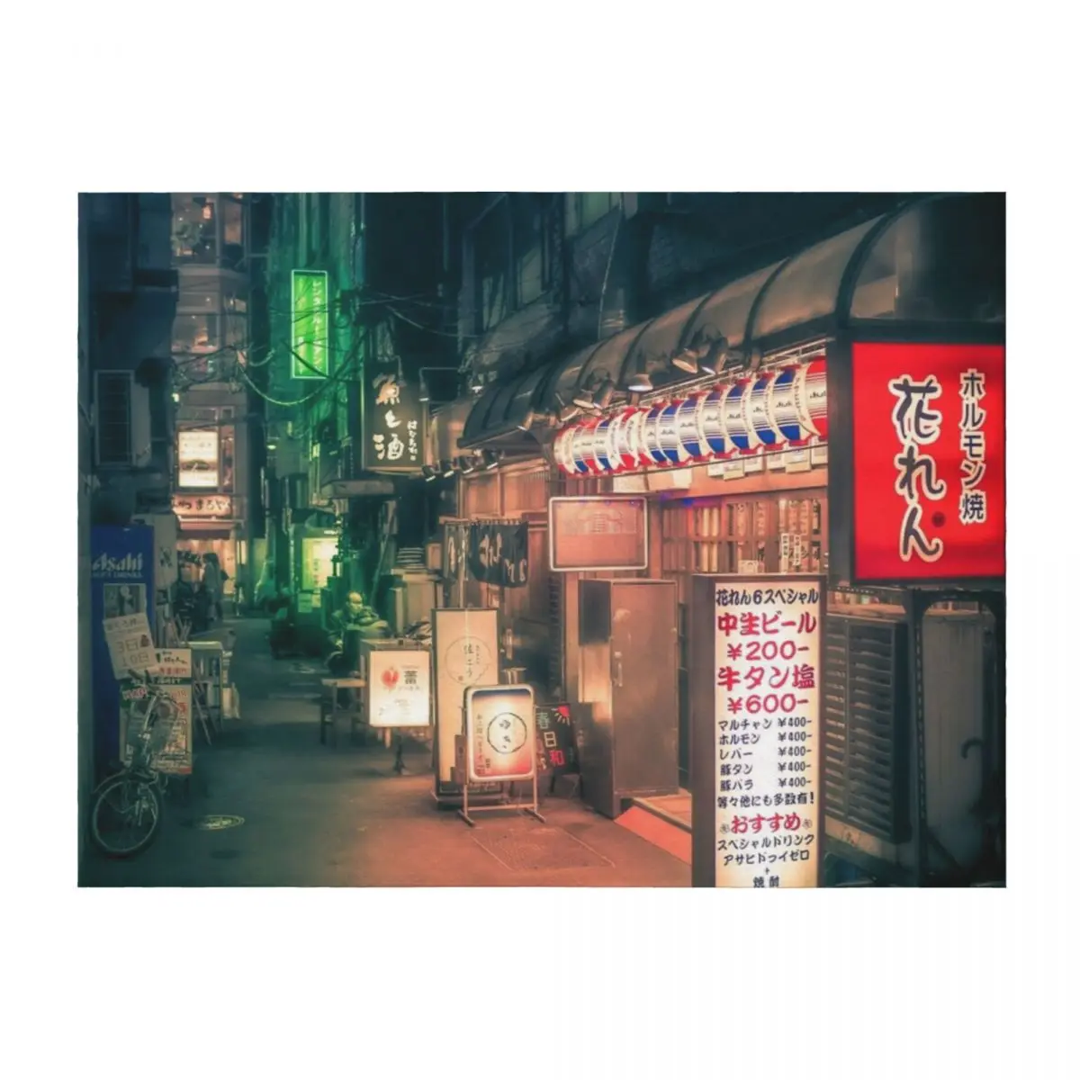 

Dark City vibe Midnight Green Backstreet в Токио. Одеяло рождественские подарки декоративные фланелевые детские одеяла