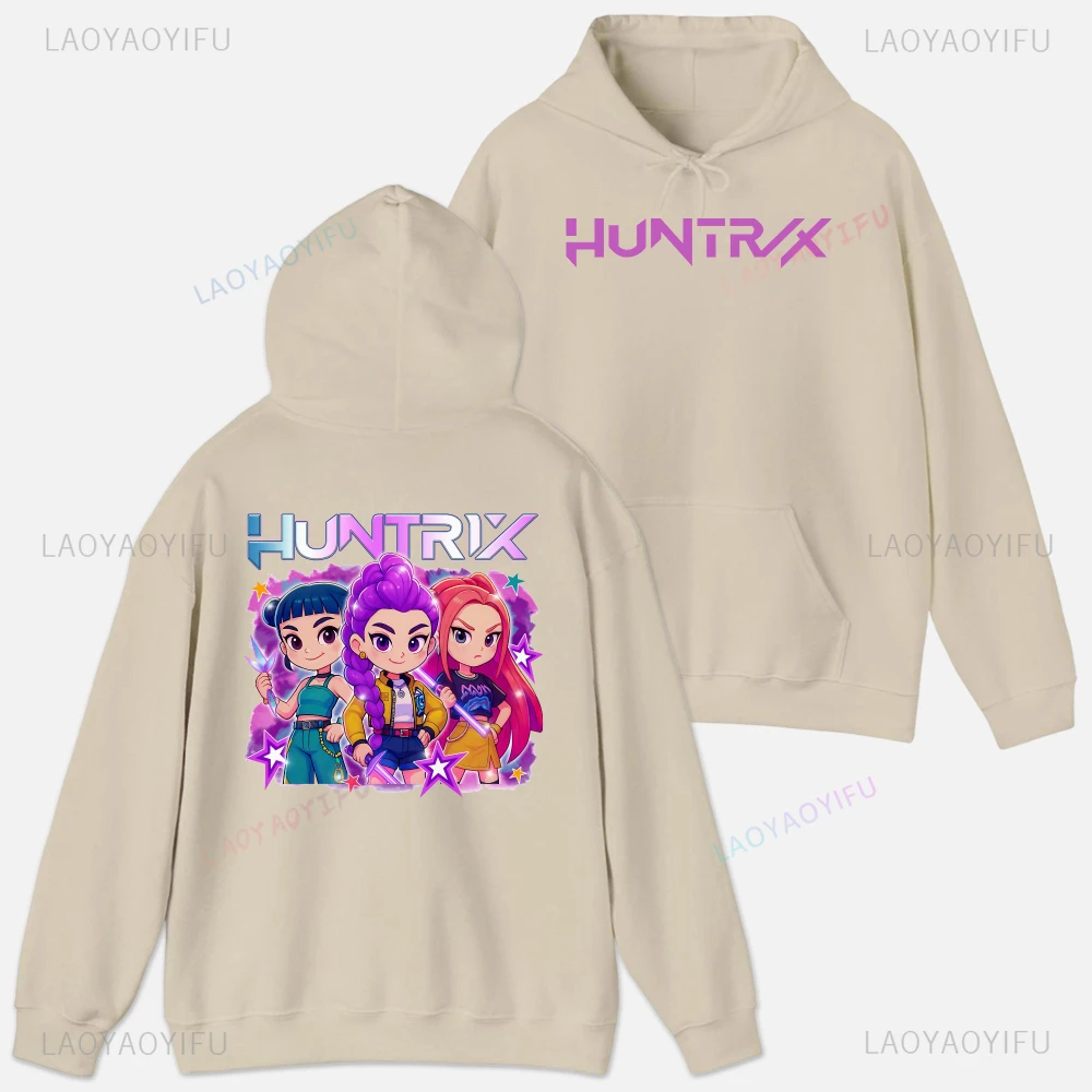 K-kpop Demon Hunters Funny Streetwear Printed Unisex Hoodie Clothes Tops Women Long Sleeve Graphic Sweatshirt Quality Clothing