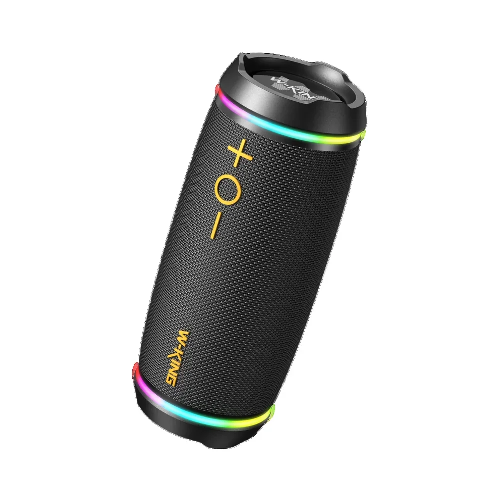 New Arrival W-King D220 Bluetooth Speaker with LED Lights IP67 Waterproof 40W Outdoor Portable Speaker 24 Hours Playtime Flip7