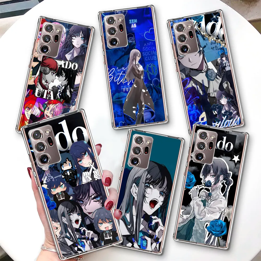 Ado Japanese Singer Case for Samsung Galaxy Note 10 Plus 20 Ultra TPU Transparent Shockproof Phone Cover M33 M02 M11 M12 M22 F12