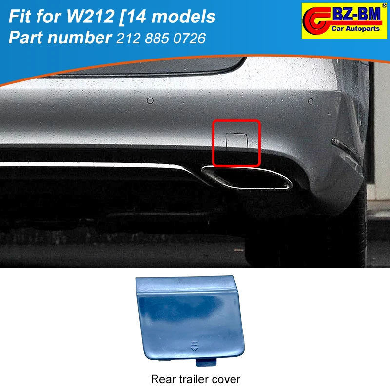 

Крышка заднего бампера прицепа для Mercedes Benz E-class W212 2128850726 A2128850726, высококачественный автомобильный бампер, буксировочные детали