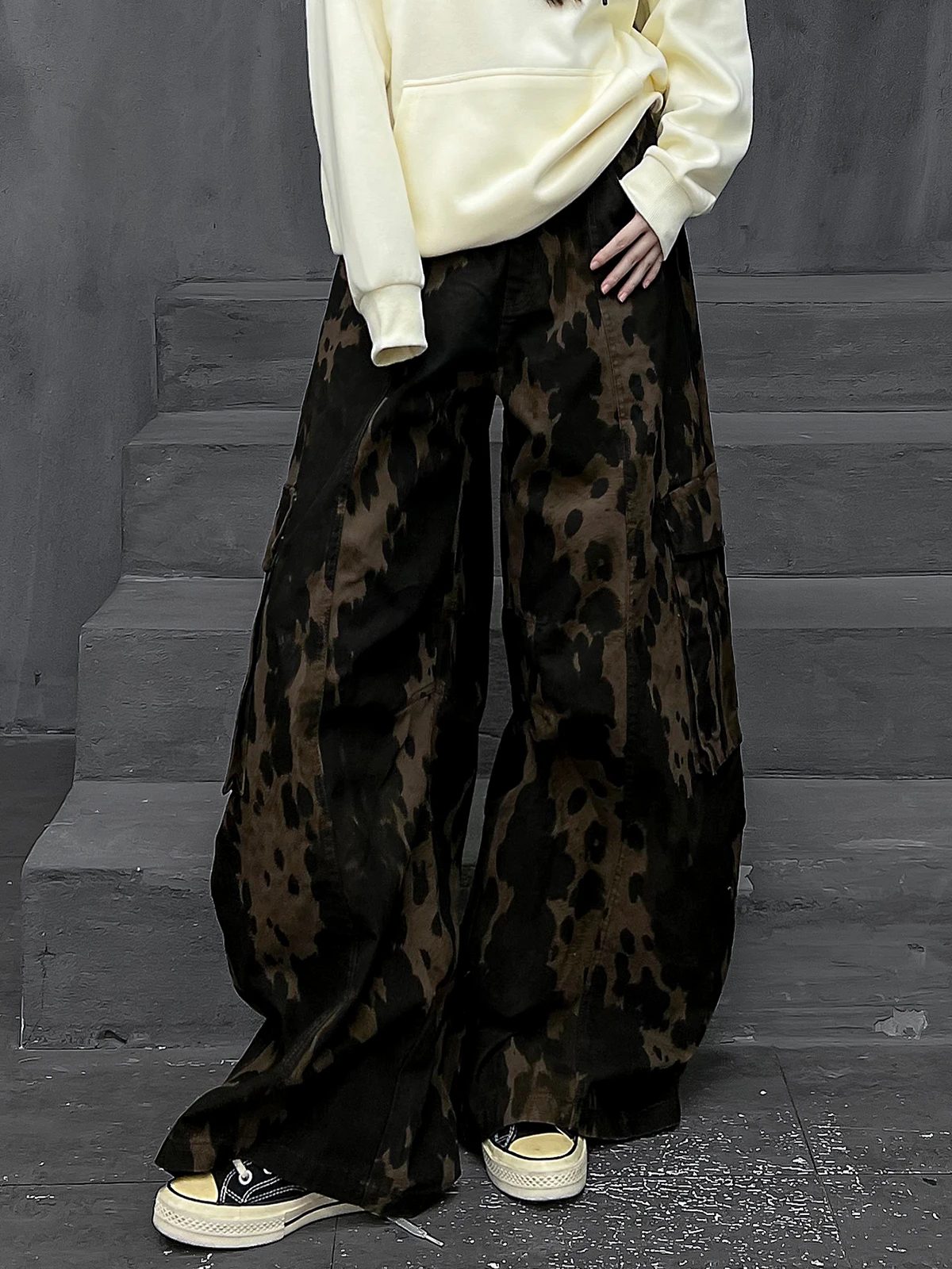 

Faionable Straight Leg Loose Wide Leg Workwear Pants Women's Sle Street Sle Cotton Autumn New Arrival Pants