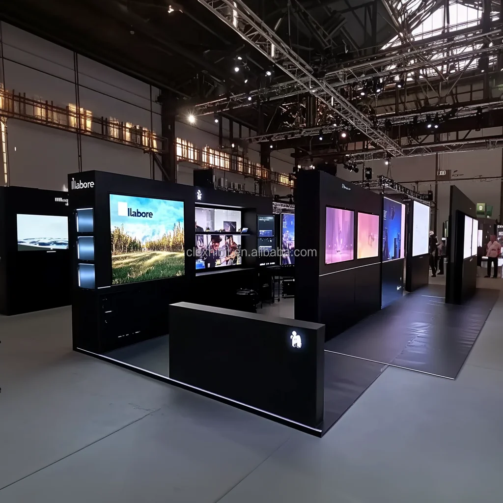 20x20ft Custom Led Backlit Trade Show Booths SEG Modular Exhibition Booth Expo Stand Tradeshow Booth Display for IBS