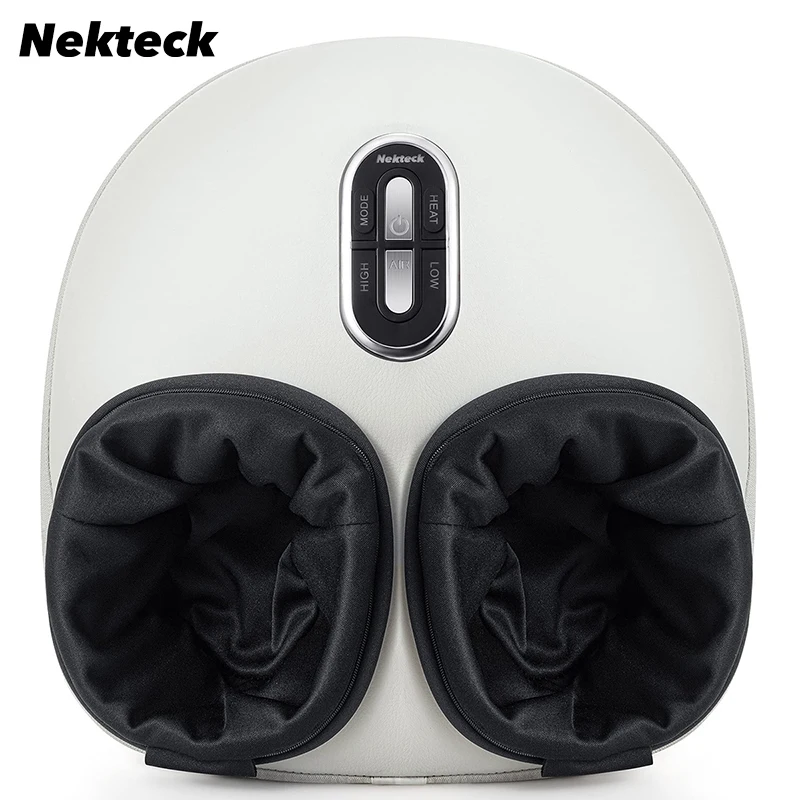 Nekteck Shiatsu Foot Massager Air Compression Soothing Heating Deep Kneading Therapy Improve Blood Circulation Muscle Relax