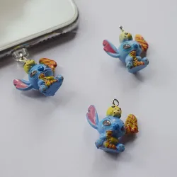 MINISO 3D Stitch Resin Phone Anti-Dust Plug For iPhone Samsung Xiaomi Huawei Type C Android Charging Port Protectors Dustplugs