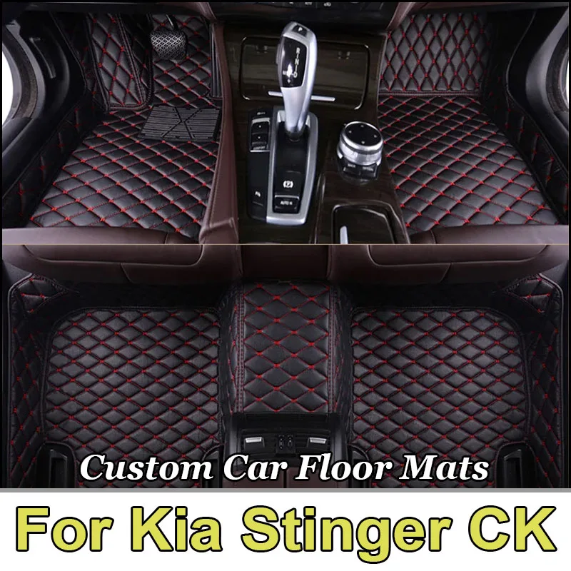 

Автомобильные коврики для Kia Stinger CK 2018 ~ 2022 Ковер Роскошный кожаный коврик с защитой от грязи Автомобильные аксессуары Детали интерьера 2019 2020