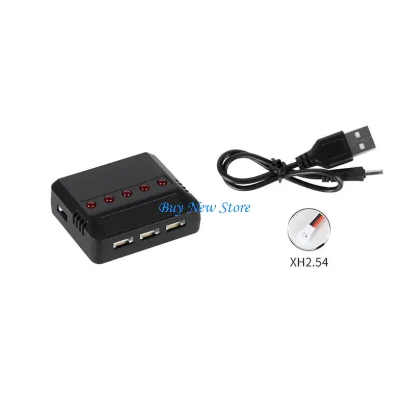 

20CE 3.7V XH2.54 Lipo Battery 1 to 5 USB Balance for Syma X5C X5SC X5S X5SW X5W Parts RC Quadcopter Helicopter