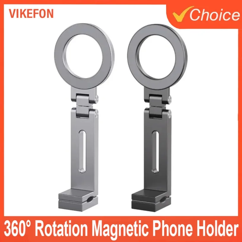 

360° Rotation Magnetic Phone Holder Foldable Flexible Airplane Phone Mount Adjustable Bracket Strong Magnets Travel Phone Stand