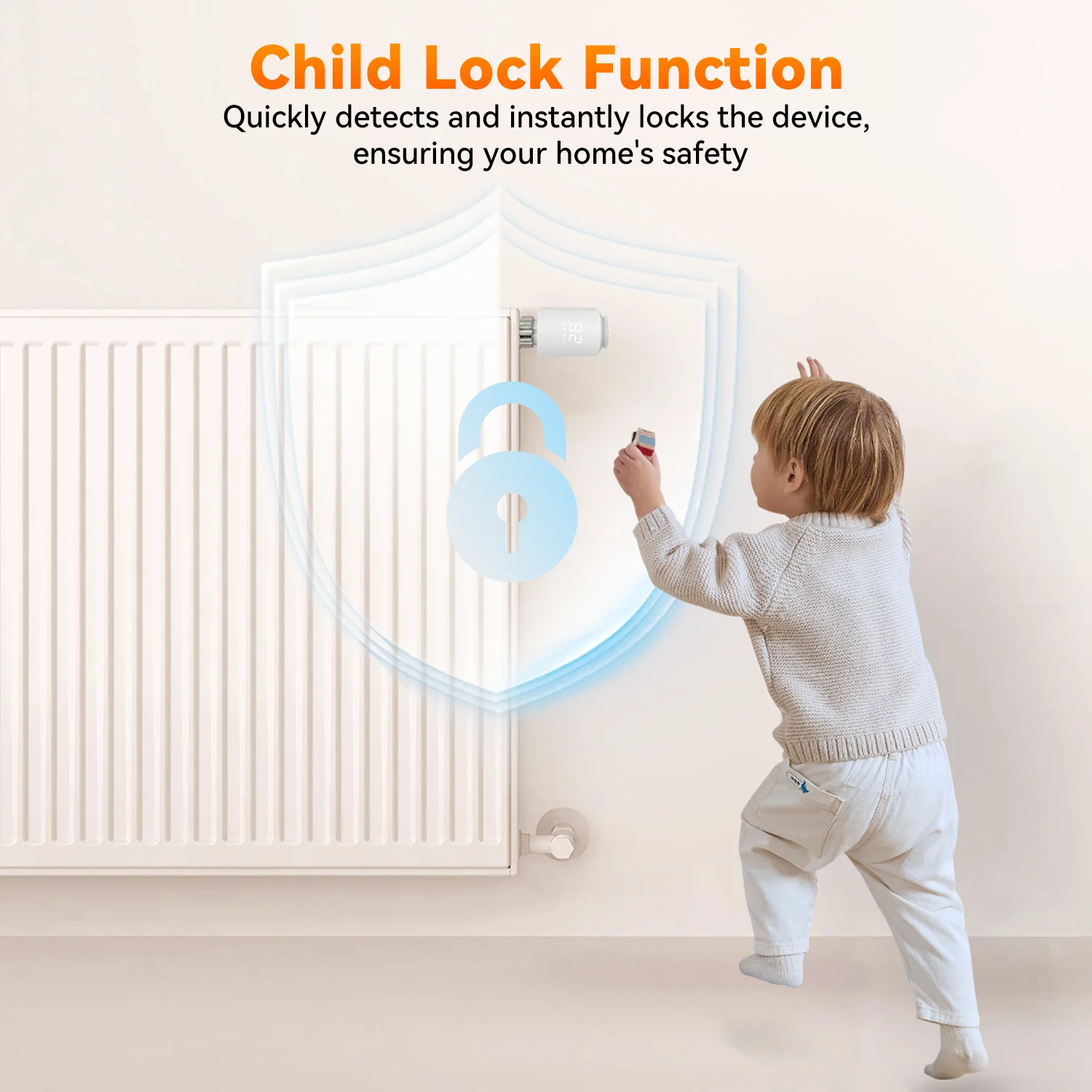 Zigbee Tuya Smart Thermostatic Valve Smart Home Products Wireless Thermostat App Control Safety Protection Compatible Alexa