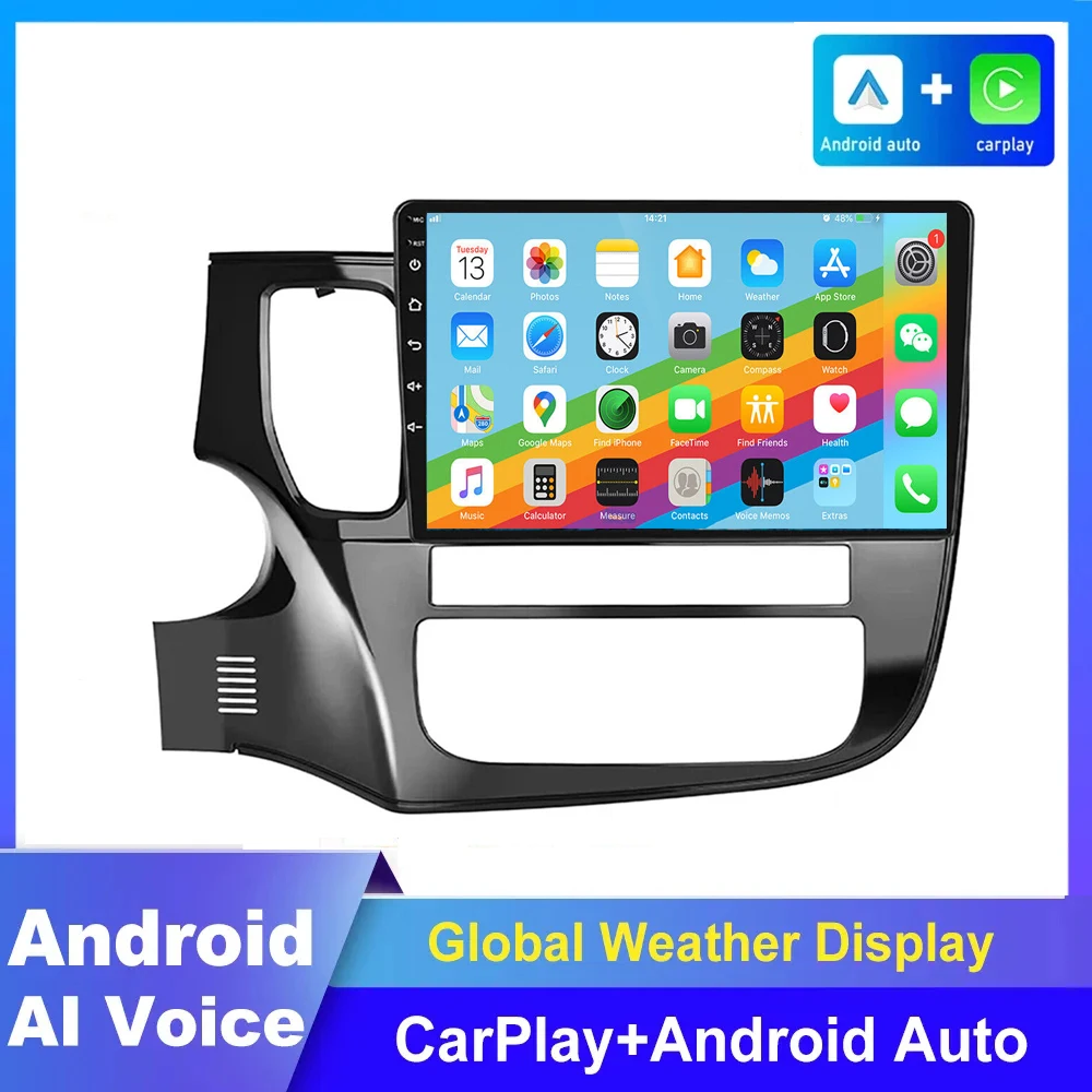 

Android 14.0 Car Multimedia Player Radio for Mitsubishi Outlander 3 2012-2018 Video DVD Stereo Audio Head Unit Carplay Speakers