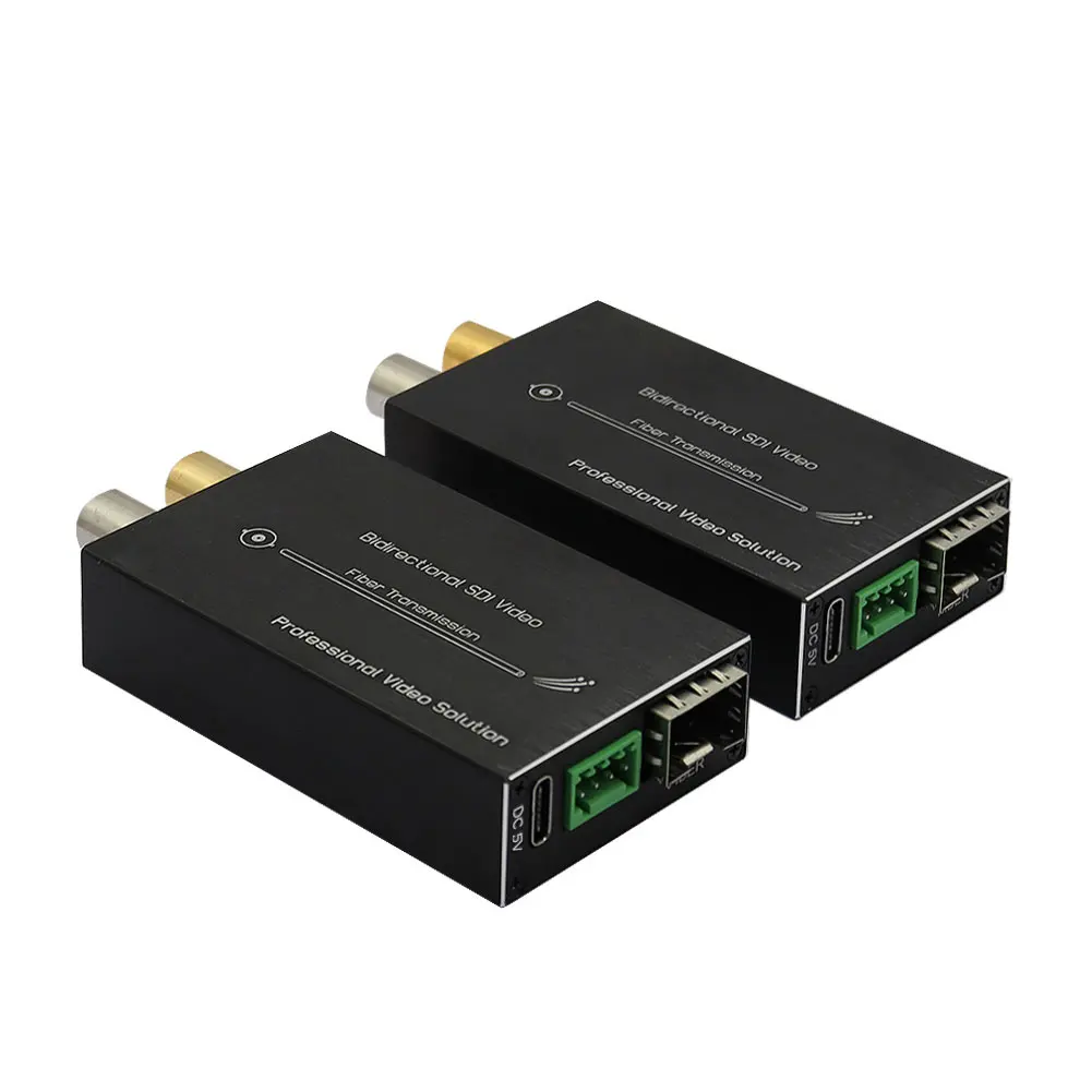 Mini 1080P Bi-directional HD/3G SDI Fiber Extender Single-Mode Single Fiber Converter