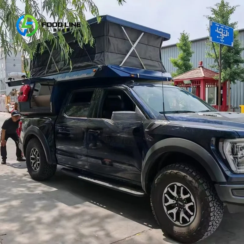 Customized Premium Truck Camper Shell With Solar Panel And Awning Remote Work Off Road Camping Bulk Order Offers