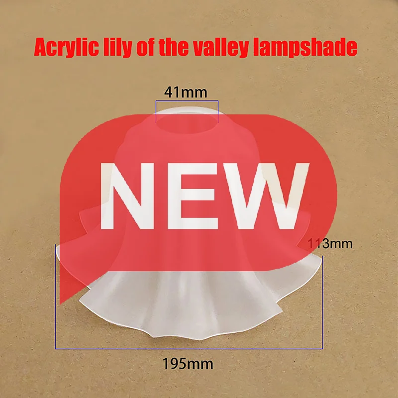 

DIY E27 акриловый колокольчик орхидея ночной настенный абажур, подходит для подвешивания, люстры для ресторана и замены деталей стола