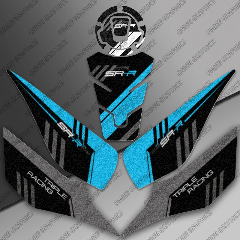 For CFMOTO CF MOTO 675SR-R 675 SR-R 3M Motorcycle Tank Pad Protector Frosted Sticker Decals Accessories