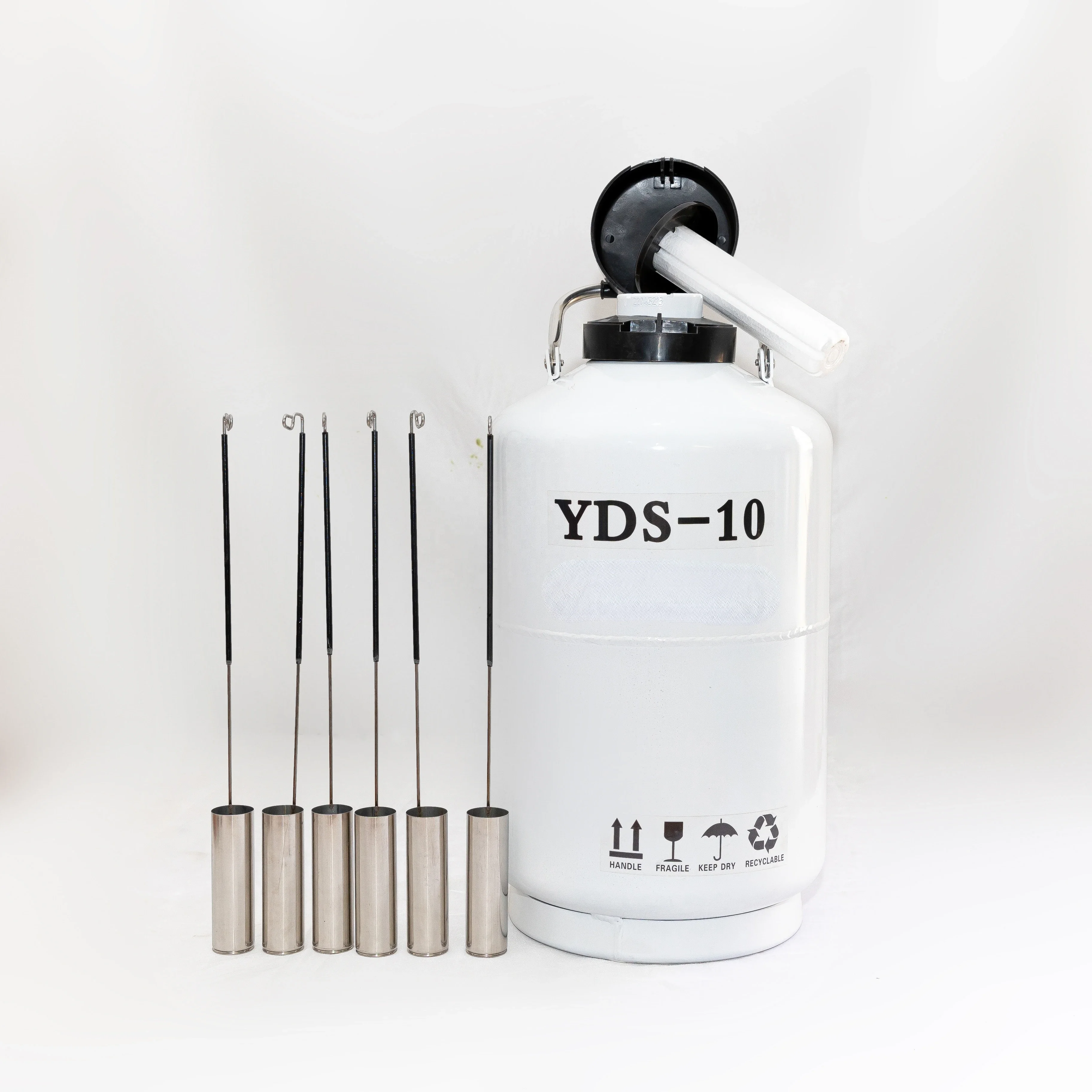 

10 liter Cryogenic liquid nitrogen tank YDS-10 storage container dewar flask cylinder