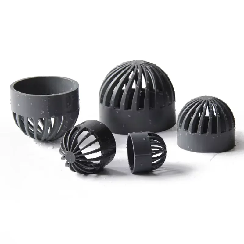 White/Blue/Grey PVC Round Air Duct Vent Cover Breathable Cap Net Fish Tank Gutter Guard Mesh Water Hose Filter Pipe Connector