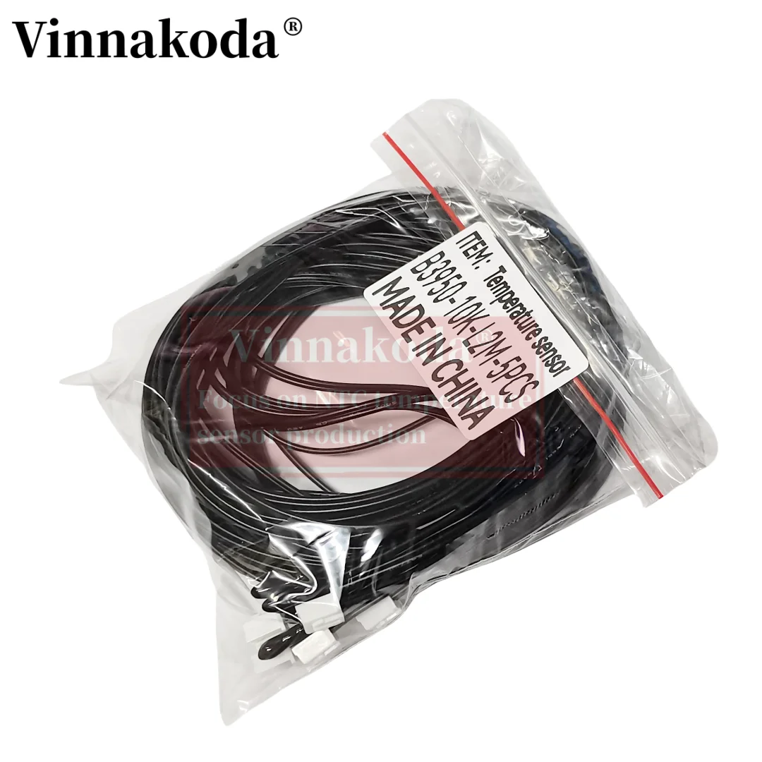 

5PCS NTC Thermistor Temperature Sensor B3950 10K 1% Air probe air conditioning probe 2M