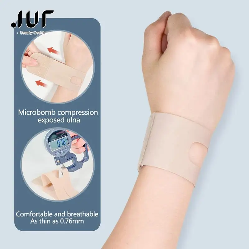 1Pcs Adjustable Wrist Brace for Carpal Tunnel TFCC Tears, Ultra Slim Wrist Compression Strap Wrist Support for Pain Relief